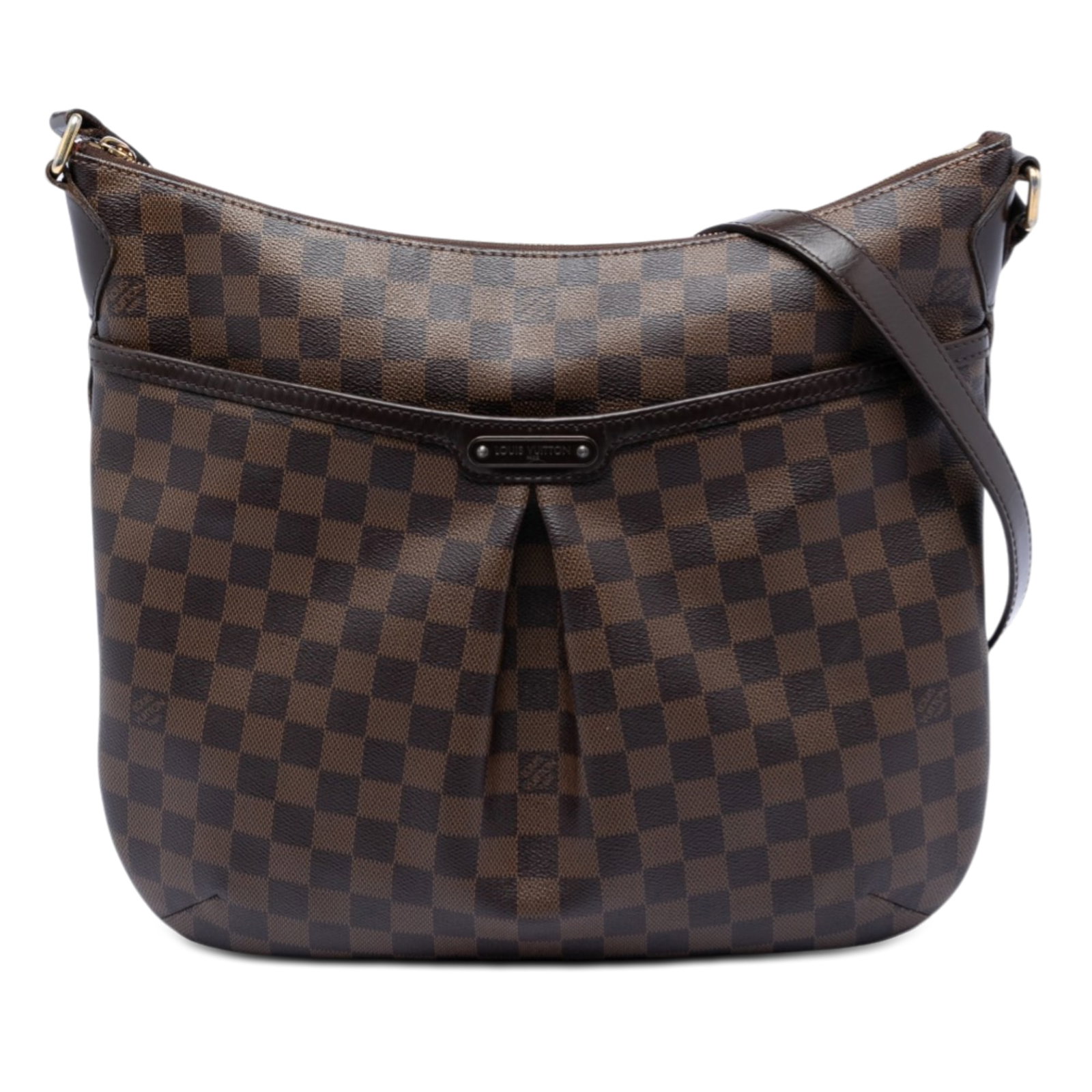 Louis Vuitton Bloomsbury GM Damier Ebene shoulder bag: Louis Vuitton Bloomsbury GM Damier Ebene shoulder bag The Louis Vuitton Damier Ebene Bloomsbury GM is a stylish shoulder bag crafted from signature Damier canvas with leather trim. It features a front