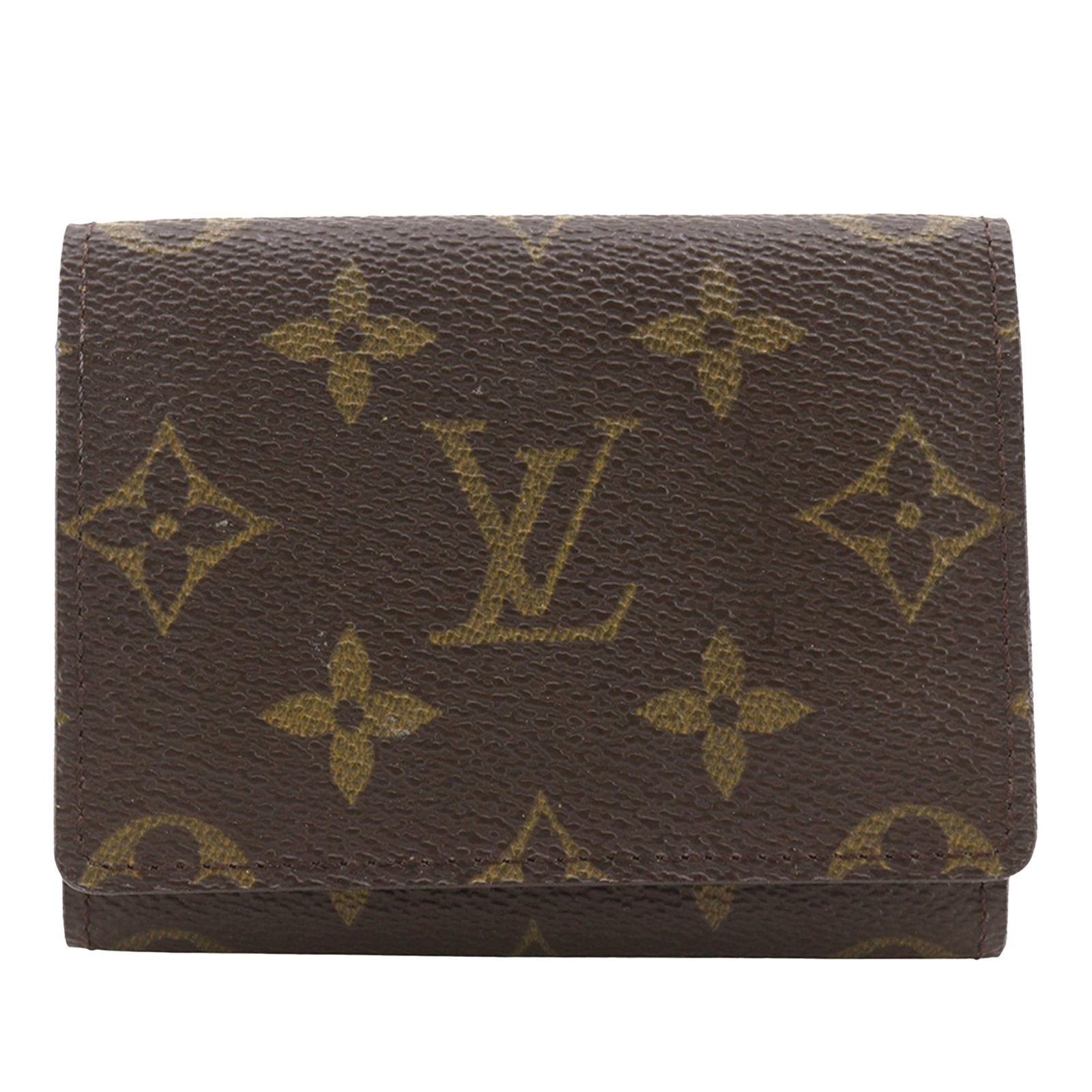 Louis Vuitton Monogram Canvas Business Card Holder Envelope Style: Louis Vuitton Monogram Canvas Business Card Holder Envelope Style Louis Vuitton Monogram Envelope Business Card Holder in brown monogram canvas with a flap and interior slip pockets. Made in Spain, th
