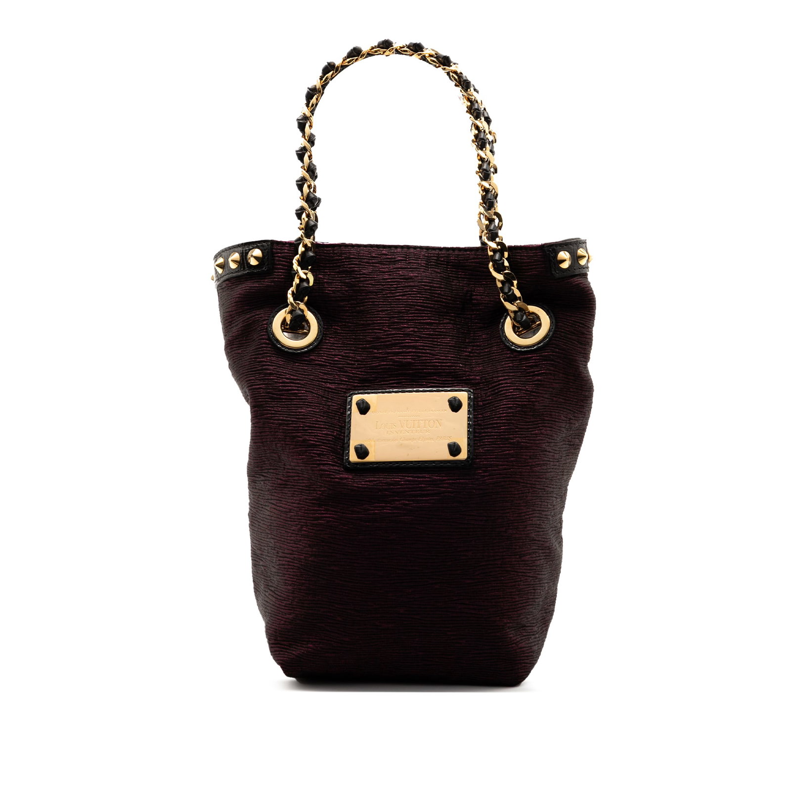 Louis Vuitton Limited Edition Metallic Jacquard Double Jeu Neo Alma Tote Purple (1 of 7)