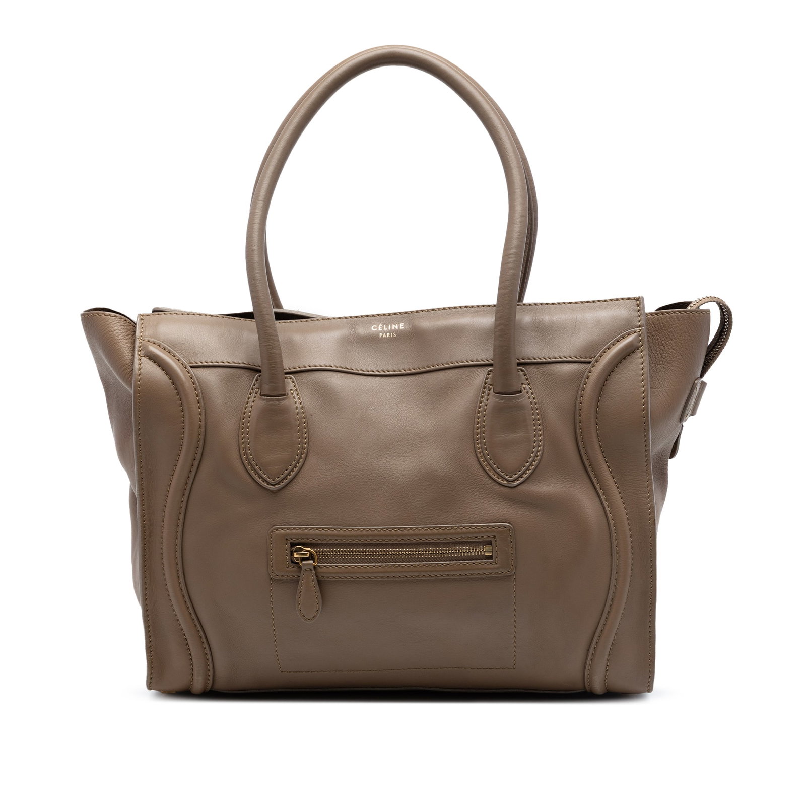 Celine Leather Luggage Tote Brown Bag (1 of 6)