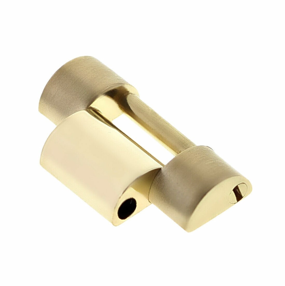 Rolex 18K Yellow Gold 16.5mm Band Link: Rolex 18K Yellow Gold 16.5mm Band Link This is an original Rolex 18K yellow gold band link, measuring 16.5mm in width. Manufactured in Switzerland, this genuine component is designed for Rolex watches