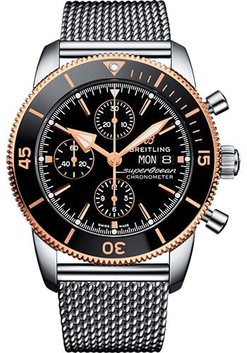 Breitling Superocean Heritage II Chronograph Black Dial Bracelet Ref U13313121B1A1 (1 of 7)