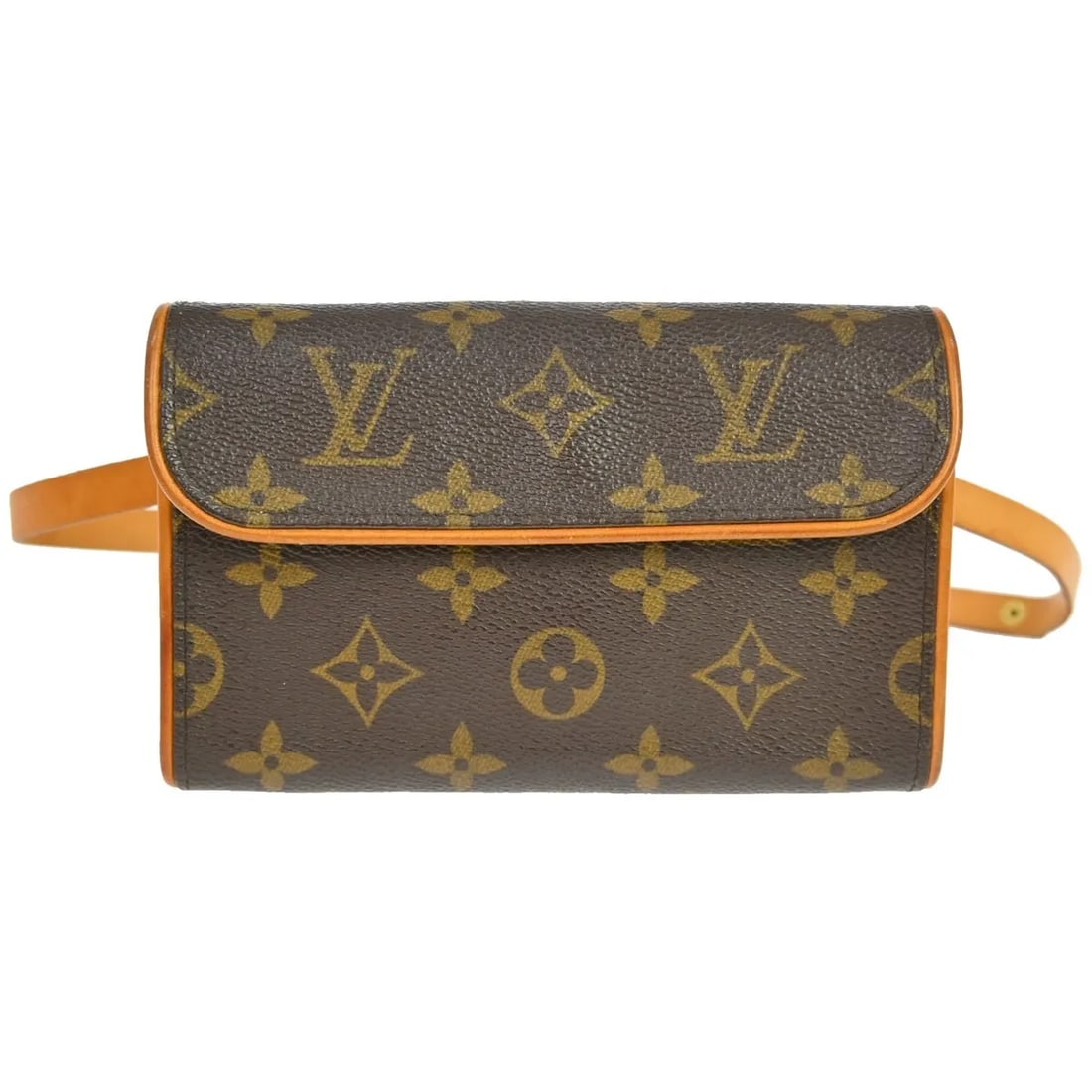 Louis Vuitton Florentine Monogram Canvas Waist Bag: Louis Vuitton Florentine Monogram Canvas Waist Bag This Louis Vuitton Florentine Waist Bag is crafted from signature brown monogram canvas and designed specifically for women. The bag features leather