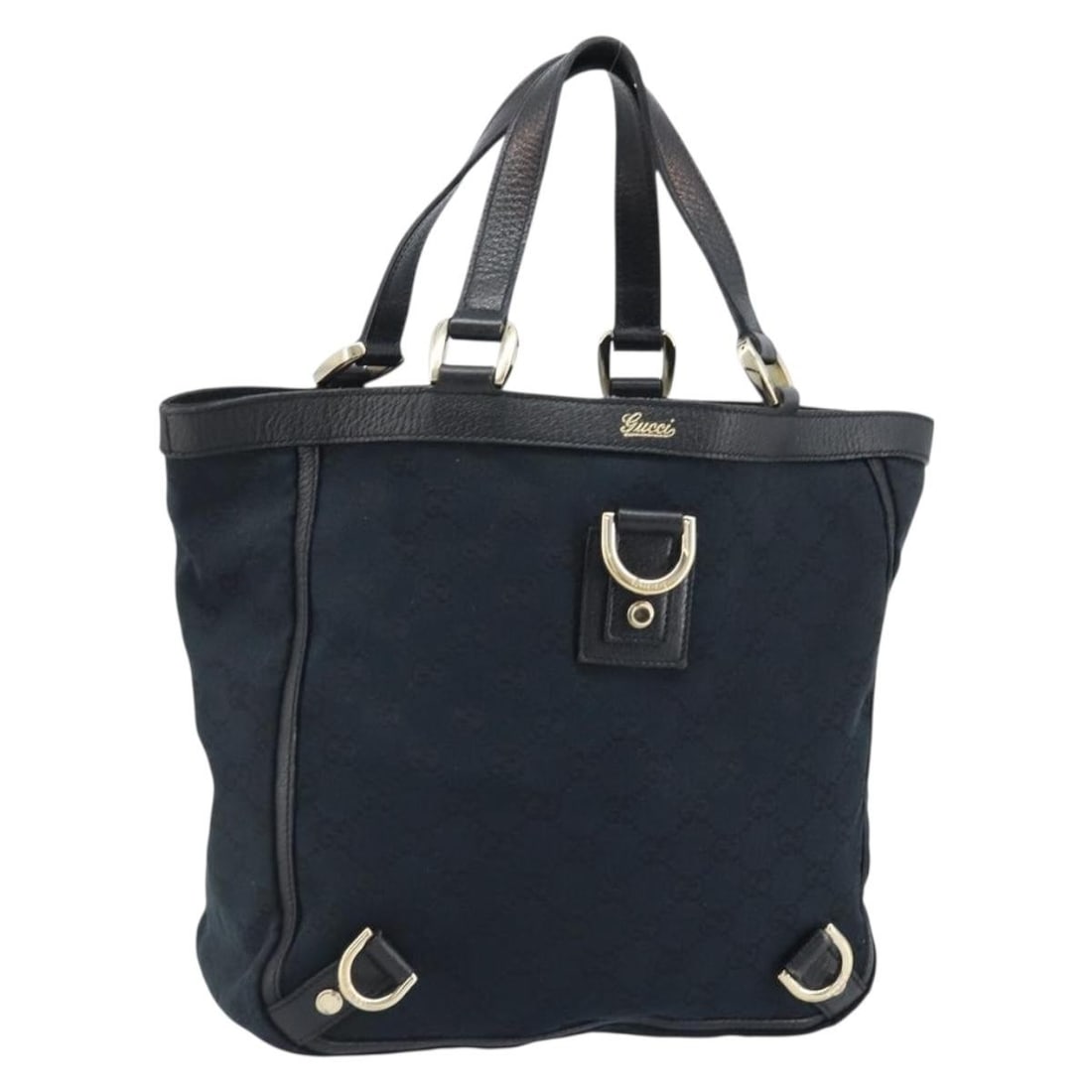 Gucci Abbey 130739 GG Canvas Handbag Black Gold: Gucci Abbey 130739 GG Canvas Handbag Black Gold This Gucci Abbey hand bag is crafted from GG Canvas in black and gold, with a structured silhouette and top handle design. It was made in Italy and come