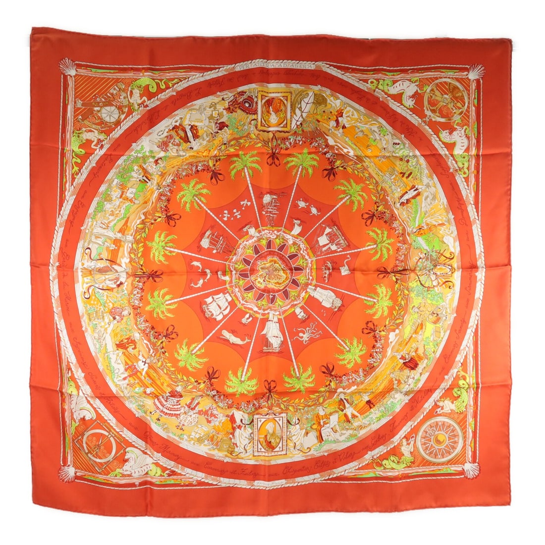 Hermes Silk Scarf 90cm x 90cm Red with Storage Box: Hermes Silk Scarf 90cm x 90cm Red with Storage Box Hermes 90 x 90 cm silk scarf in red. It comes with a storage box and is described as being in AB Very Good condition. Specifications Brand: Hermes It