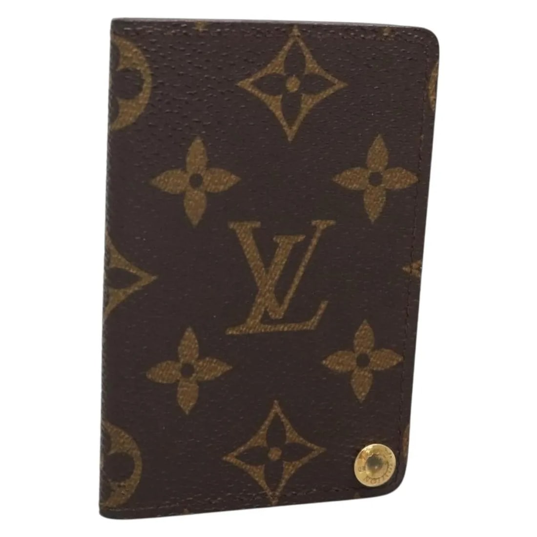 Louis Vuitton Monogram Canvas Porte Cartes Pression Card Holder Brown: Louis Vuitton Monogram Canvas Porte Cartes Pression Card Holder Brown This Louis Vuitton Porte Cartes Pression card case features the classic Monogram canvas in brown. Designed for unisex use, it offe