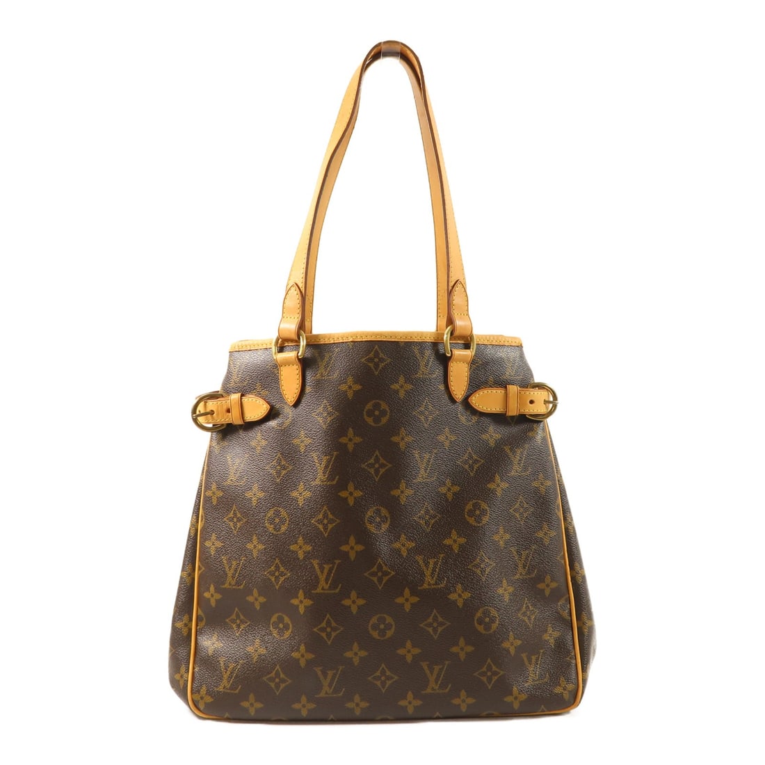 Louis Vuitton Batignolles Monogram Shoulder Bag M51153 Brown: Louis Vuitton Batignolles Monogram Shoulder Bag M51153 Brown Louis Vuitton Batignolles shoulder tote bag in brown Monogram x PVC coated canvas with gold-tone hardware. The bag is in very good AB condi