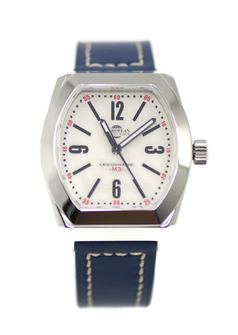 European Company Legionnaire Stainless Steel Watch LM3 Automatic: European Company Legionnaire Stainless Steel Watch LM3 Automatic This European Company Watch Legionnaire is a stylish wristwatch featuring a durable stainless steel case with a diameter of 35mm. The w