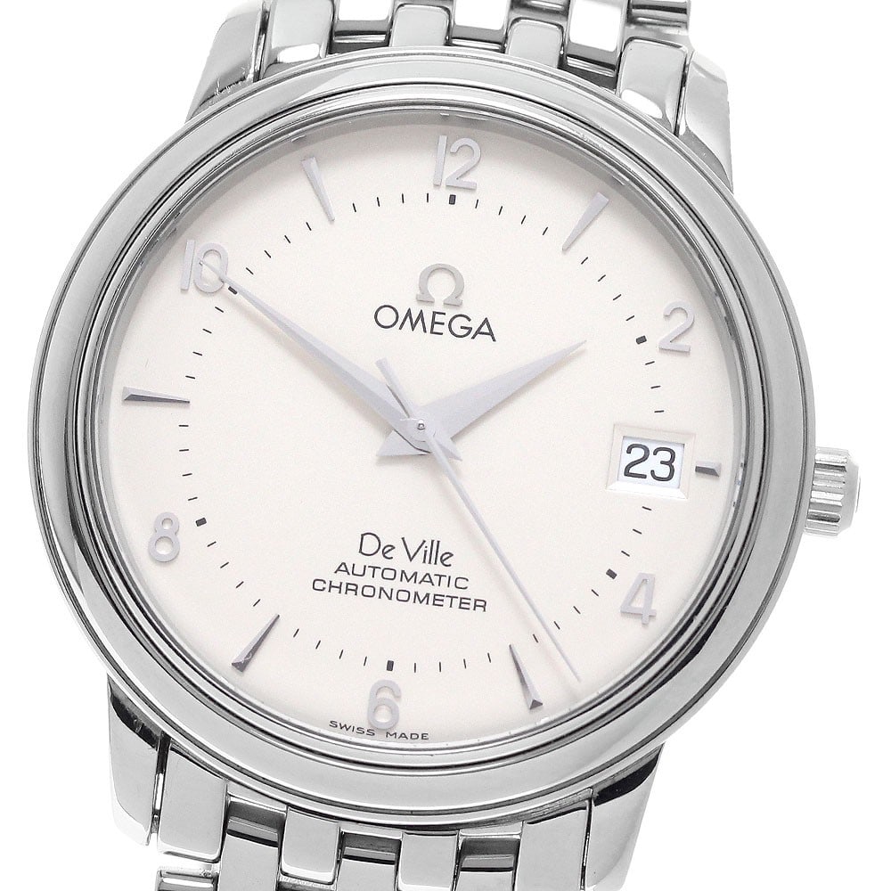 OMEGA De Ville Prestige 4512.30 Automatic Date Mens Wristwatch: OMEGA De Ville Prestige 4512.30 Automatic Date Mens Wristwatch OMEGA De Ville Prestige Date automatic men's wristwatch, reference 4512.30, in pre-owned condition. It features a stainless steel case an
