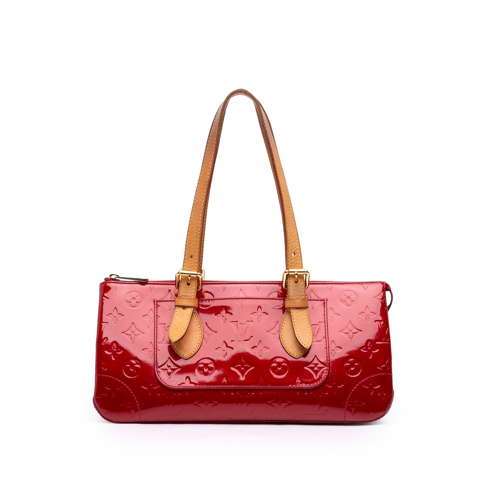 Louis Vuitton Rosewood Avenue Monogram Vernis Leather Shoulder Bag: Louis Vuitton Rosewood Avenue Monogram Vernis Leather Shoulder Bag Louis Vuitton Monogram Vernis Rosewood Avenue bag from France, featuring a vernis leather body in red. It includes a back exterior sl