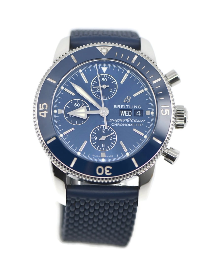 Breitling A13313 Superocean Heritage Chronograph 44mm Blue Dial Watch (1 of 5)