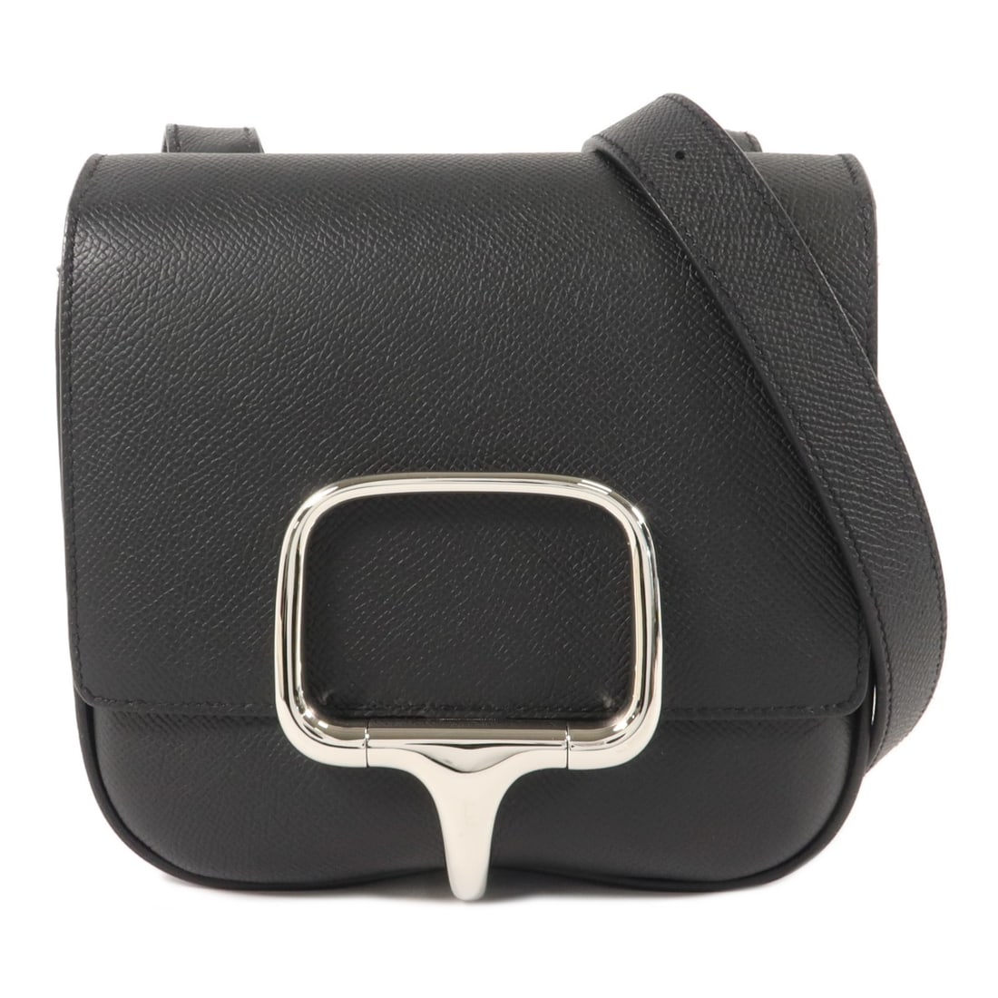 HERMES Della Cavalleria Mini Shoulder Bag Noir Epsom PHW (1 of 16)