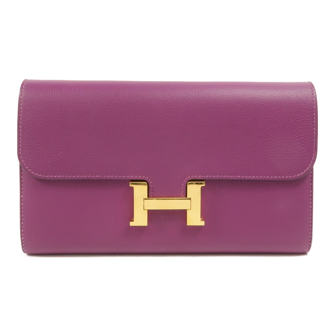 Hermes Constance Long Wallet Evercolor Calfskin Anemone GHW (1 of 16)