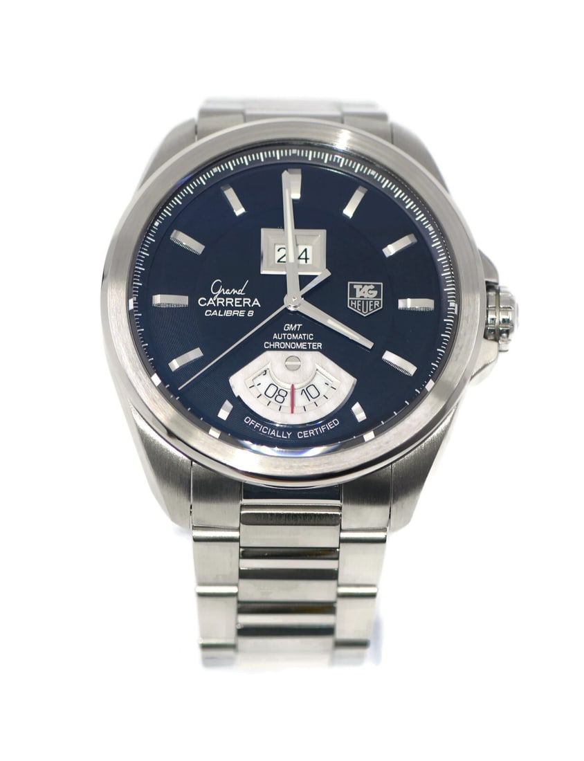 TAG Heuer Grand Carrera WAV5111 Stainless Steel Watch with Box and Papers: TAG Heuer Grand Carrera WAV5111 Stainless Steel Watch with Box and Papers The TAG Heuer Grand Carrera WAV5111 is an exquisite stainless steel wristwatch that combines elegance and functionality. Featu