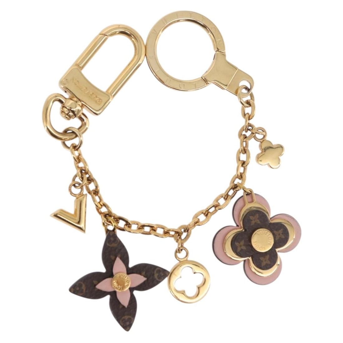 Louis Vuitton M63086 Monogram Bag Charm Gold Tone Metal 21cm (1 of 15)