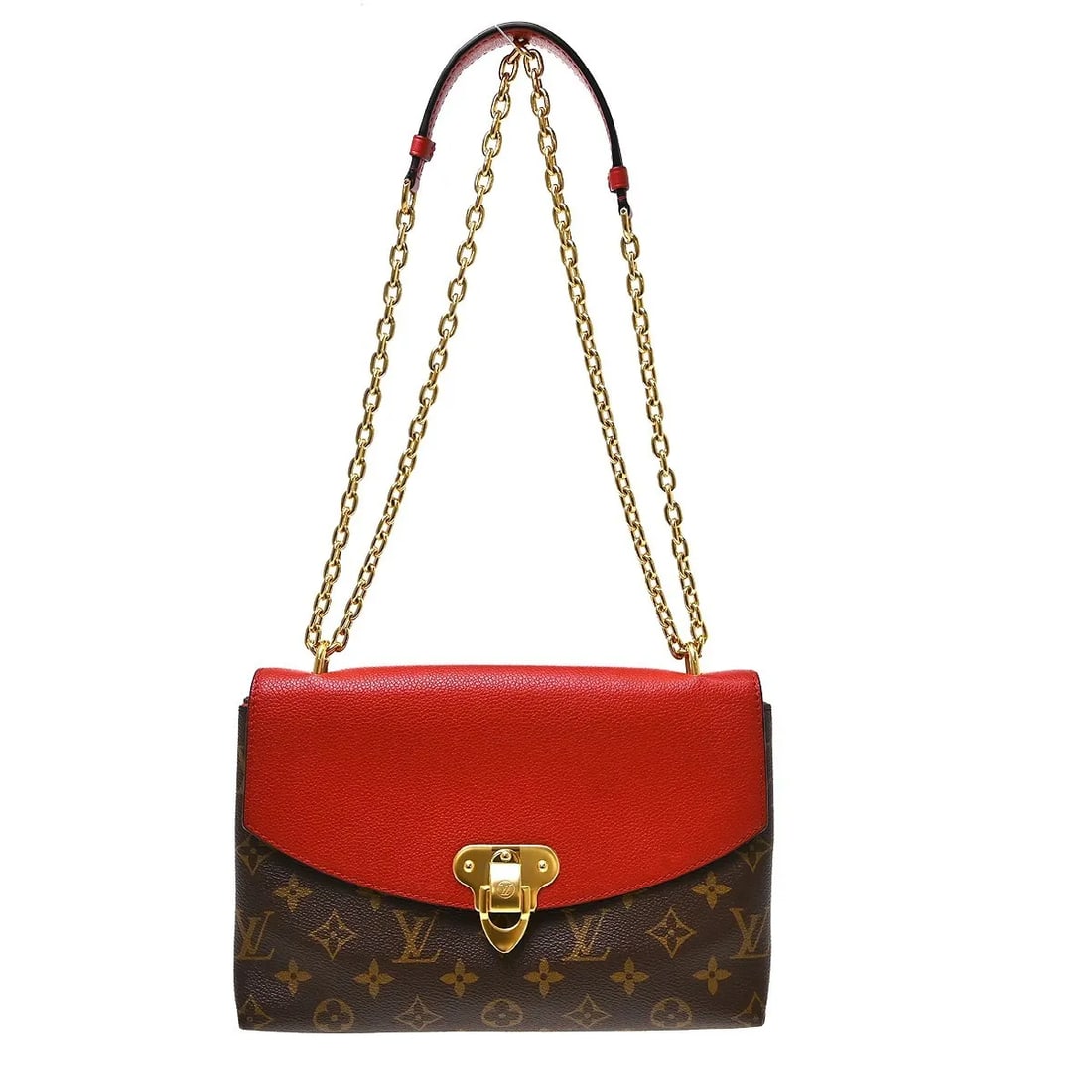 Louis Vuitton Saint Placide Brown Canvas Shoulder Bag: Louis Vuitton Saint Placide Brown Canvas Shoulder Bag Louis Vuitton Saint Placide handbag in brown canvas with leather details. The item is described as a female model and is in very good condition, w