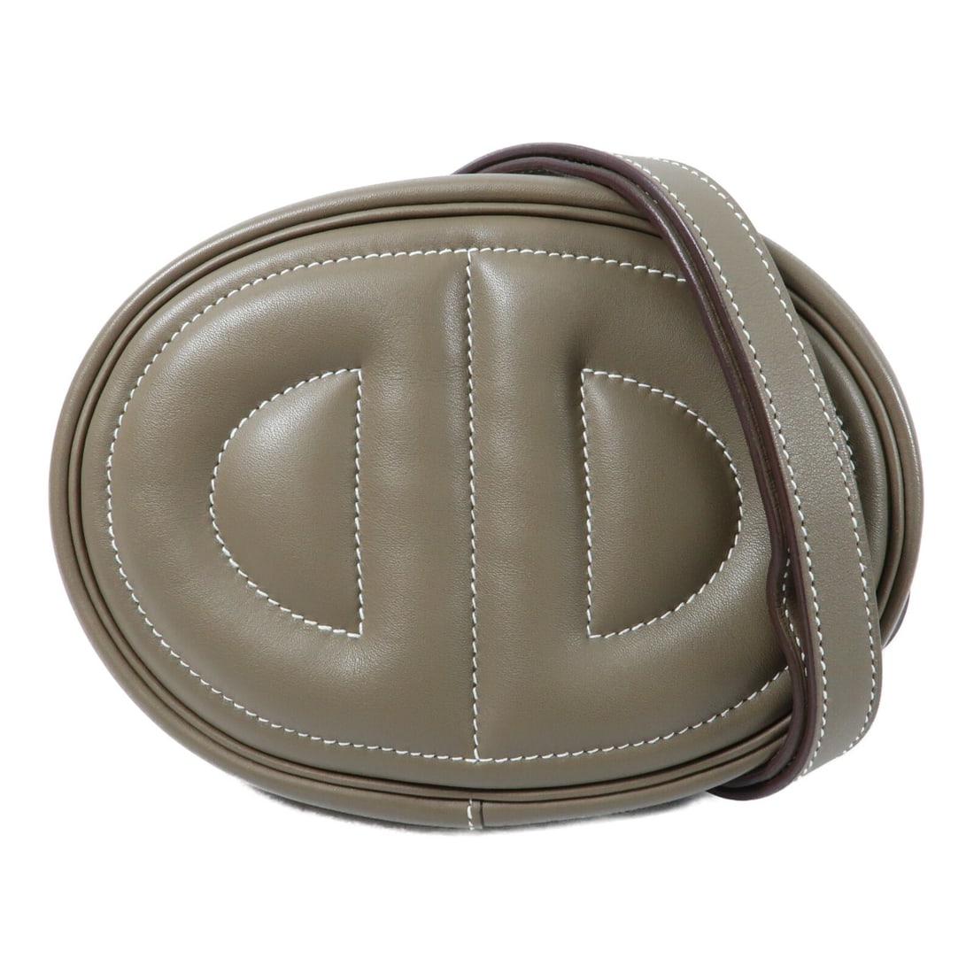 Hermes In The Loop Etoupe Swift Calfskin Shoulder Bag PHW: Hermes In The Loop Etoupe Swift Calfskin Shoulder Bag PHW Hermes PHW In The Loop Belt Bag Shoulder Bag in Etoupe Grey x Gray x Grey, made in France from Vaux Swift leather and calfskin (cowhide). This