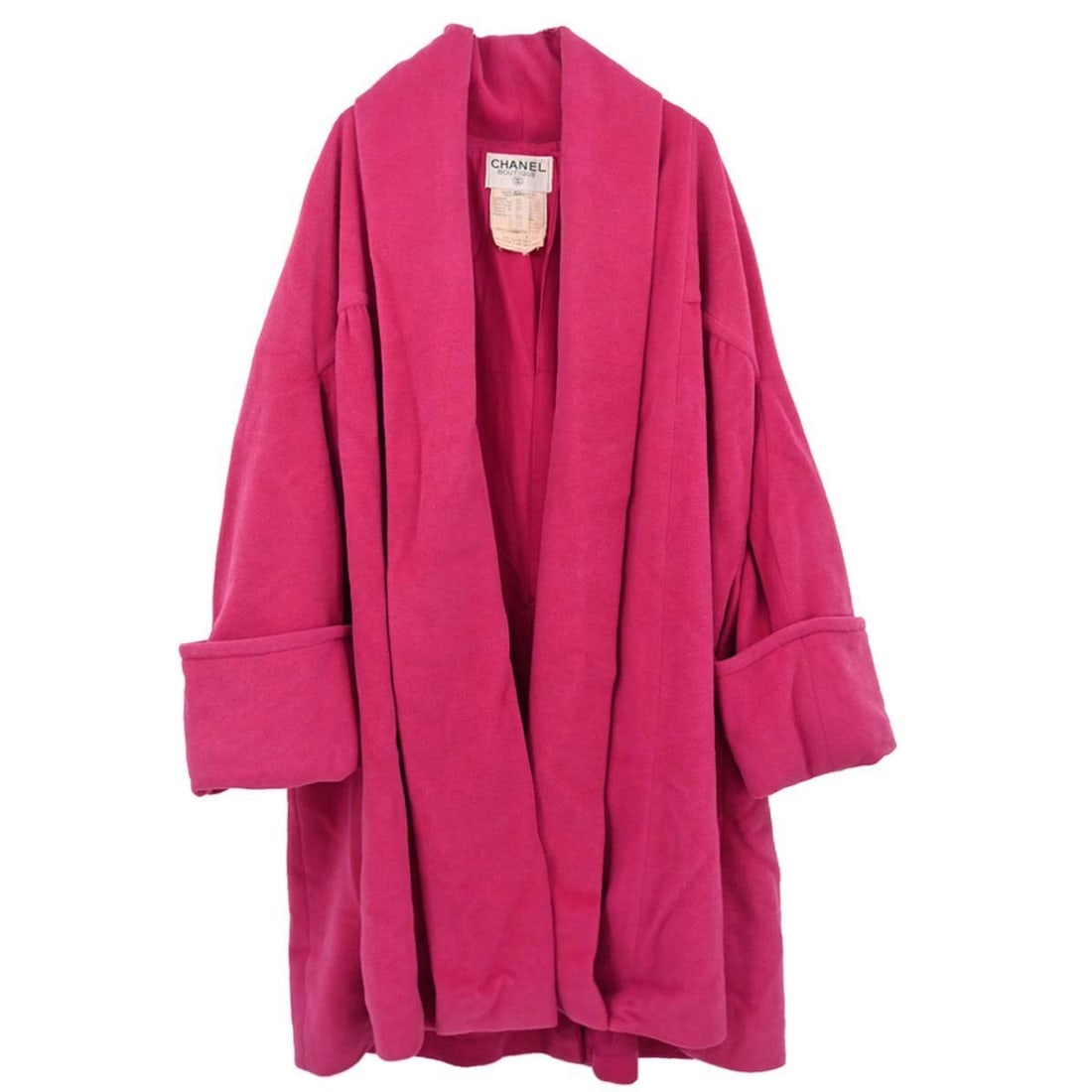 Vintage CHANEL Pink Angora Wool Mid Length Jacket Size 36 (1 of 13)
