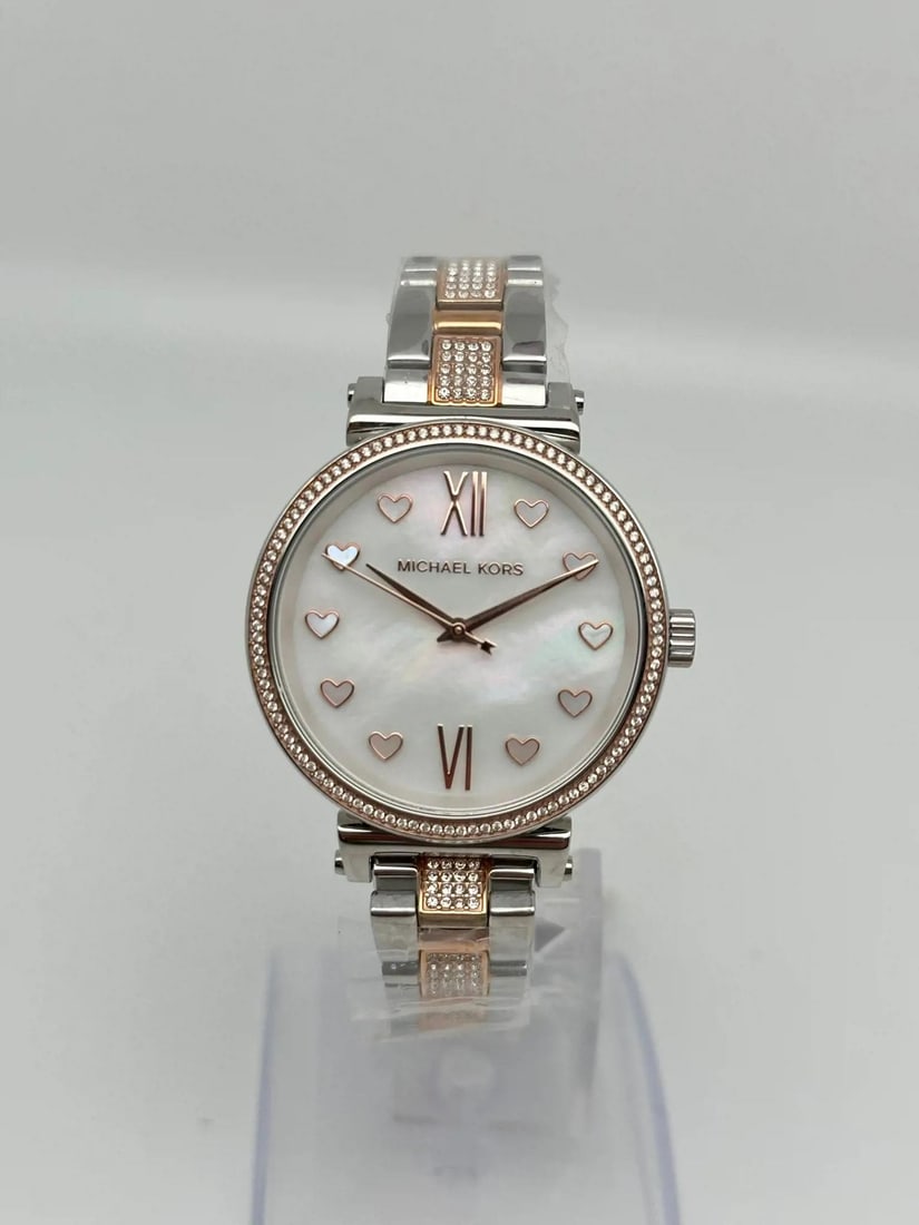 Michael Kors Sofie MK4458 36mm Two Tone Quartz Ladies Watch with MOP Dial (1 of 3)