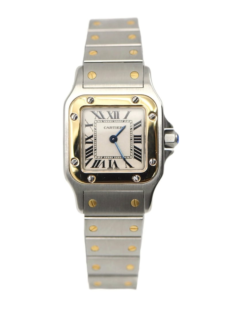 Cartier Santos Galbee women's quartz wristwatch 18K stainless steel W20012C4 (1 of 5)