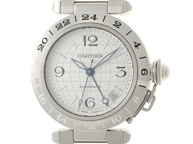 Cartier Pasha C Meridian GMT W31078M7 Automatic Unisex Wristwatch (1 of 5)