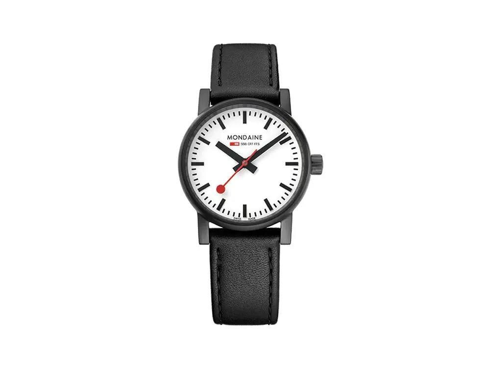 Mondaine Evo2 30mm PVD Steel Quartz Ladies Watch White Dial: Mondaine Evo2 30mm PVD Steel Quartz Ladies Watch White Dial Discover the elegance of the Mondaine Evo2 30mm PVD Steel White Dial Quartz Ladies Watch. This casual wristwatch features a sleek white dial