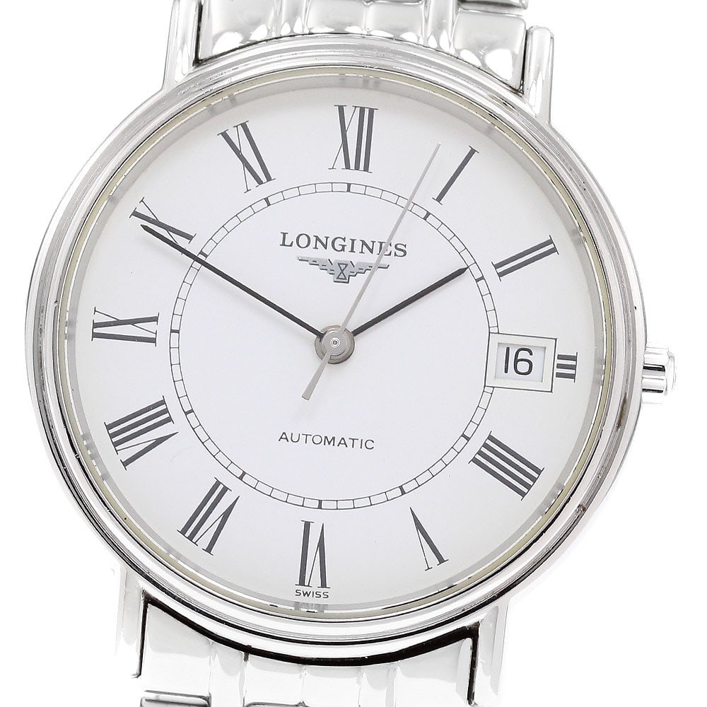 Longines Grand Classic mens automatic watch ref L4.721.4 date white dial (1 of 6)
