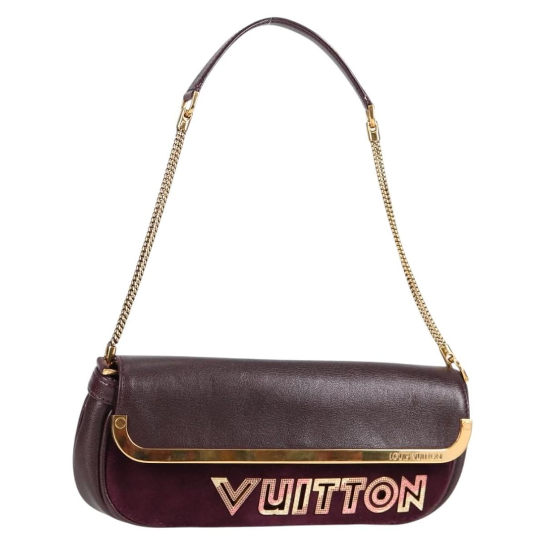 Louis Vuitton M97092 Pochette Avant Garde Leather Shoulder Bag Brunne: Louis Vuitton M97092 Pochette Avant Garde Leather Shoulder Bag Brunne A Louis Vuitton leather shoulder bag in Brunne, identified by product no. M97092. It comes with a dust bag and was made in Italy. 