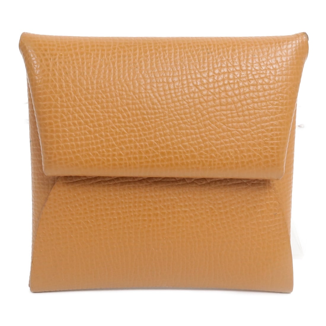 Hermes Bastia Epsom Calfskin Coin Purse Gold PHW: Hermes Bastia Epsom Calfskin Coin Purse Gold PHW Hermes Bastia coin case coin purse in Epsom and calfskin (cowhide) with a gold x brown x gold color combination. It features a hook button closure and 