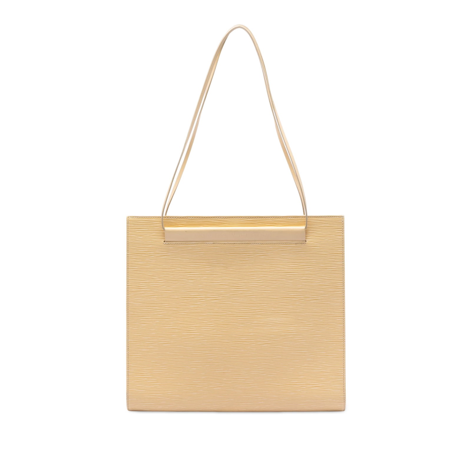 Louis Vuitton Saint Tropez Epi Leather Shoulder Bag Beige: Louis Vuitton Saint Tropez Epi Leather Shoulder Bag Beige Louis Vuitton Epi Saint Tropez shoulder bag in beige leather with flat leather straps, an open top with magnetic snap closure, and an interior