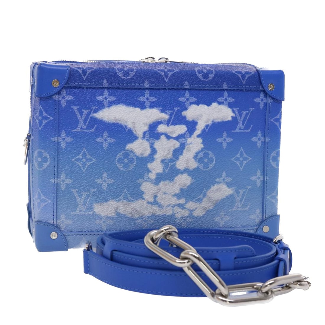 Louis Vuitton M45430 Soft Trunk Monogram Clouds Blue Shoulder Bag (1 of 18)