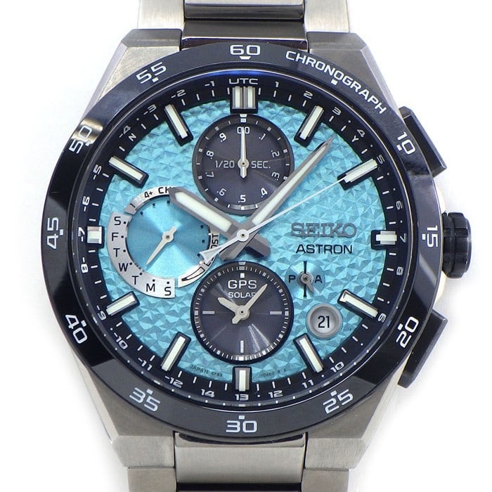 SEIKO Astron Nexter SBXC157 GPS Solar Chronograph Blue Dial Watch (1 of 10)