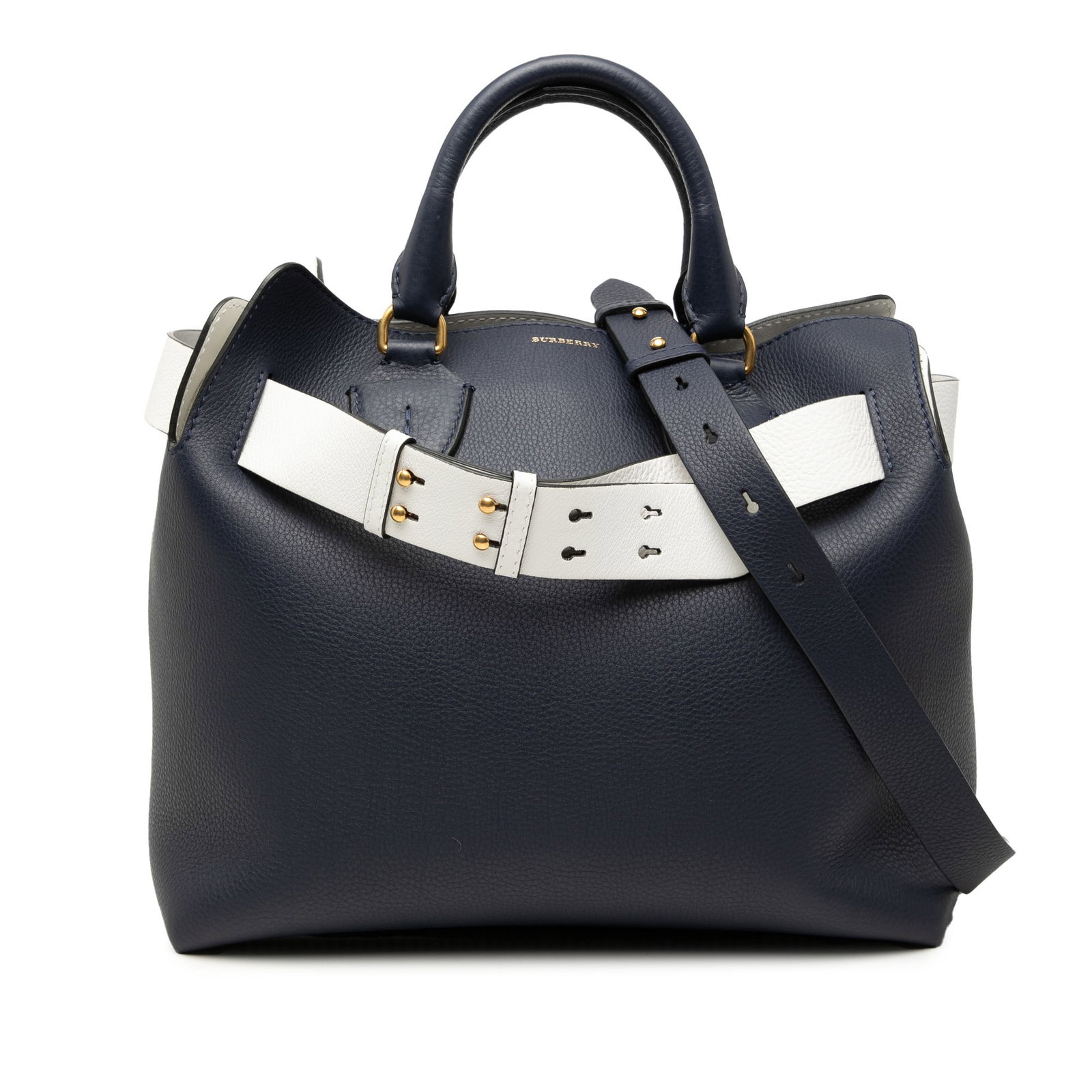 Burberry Marais Medium Bicolor Leather Satchel Bag (1 of 7)