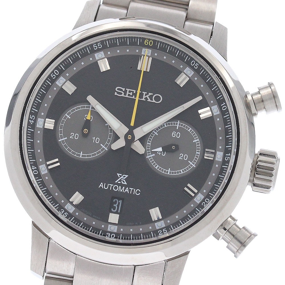 Seiko Prospex Speedtimer SBEC015 Men's Chronograph Watch Black Dial (1 of 8)