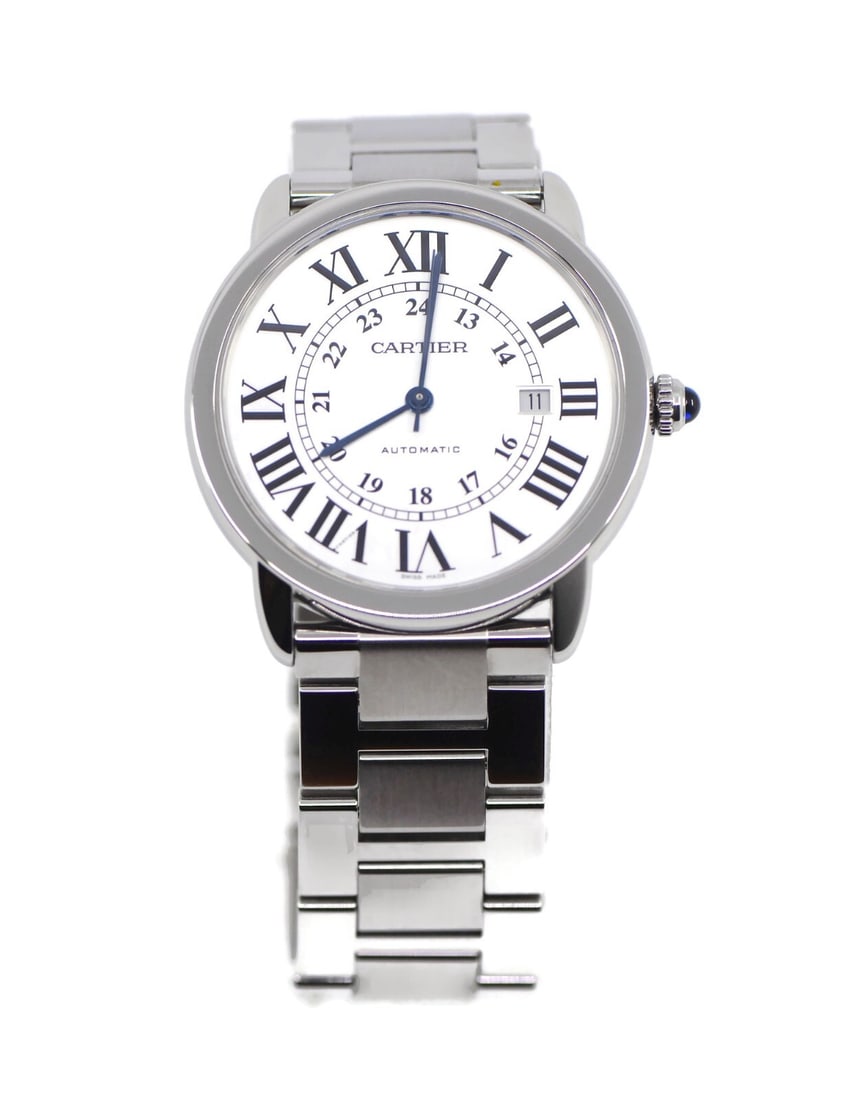 Cartier Ronde Solo XL Automatic Stainless Steel Watch W6701011 with Box and Papers: Cartier Ronde Solo XL Automatic Stainless Steel Watch W6701011 with Box and Papers Discover the elegance of the Cartier Ronde Solo XL Wristwatch, a perfect blend of style and precision. This stunning 