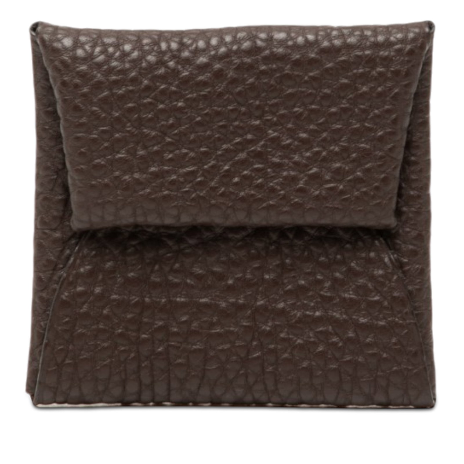 Hermes Bastia Cacao Leather Coin Pouch (1 of 7)