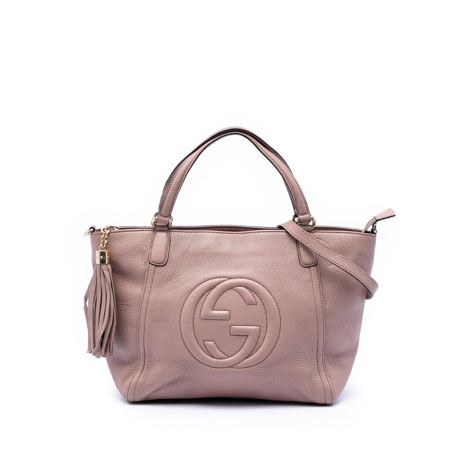 Gucci pink leather Soho Cellarius satchel small (1 of 7)