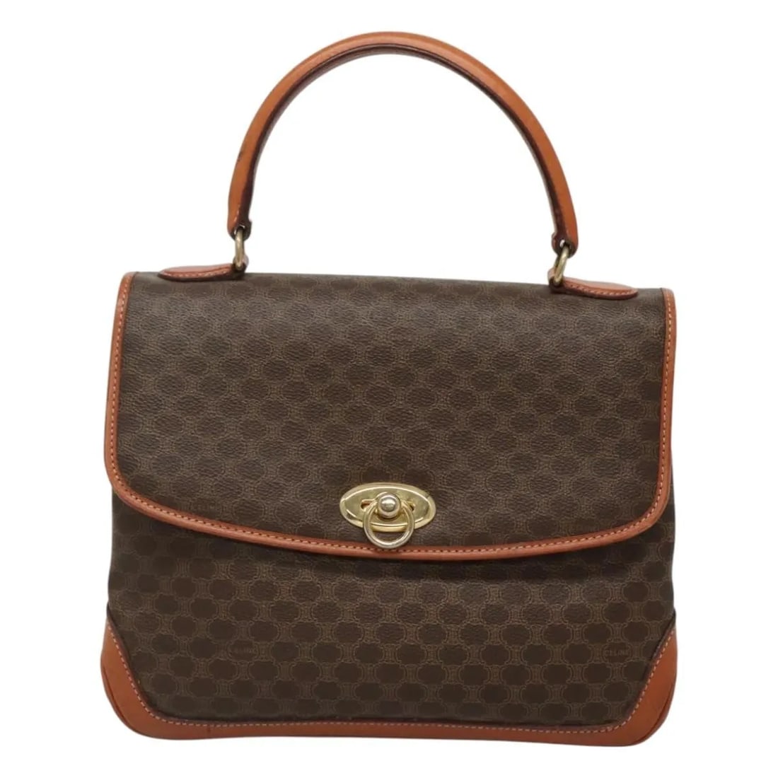 Celine Vintage Macadam Brown Canvas Handbag Italy: Celine Vintage Macadam Brown Canvas Handbag Italy This Celine Vintage Macadam Handbag features the classic brown canvas with the iconic Macadam pattern. Designed for women, it is crafted in Italy and 