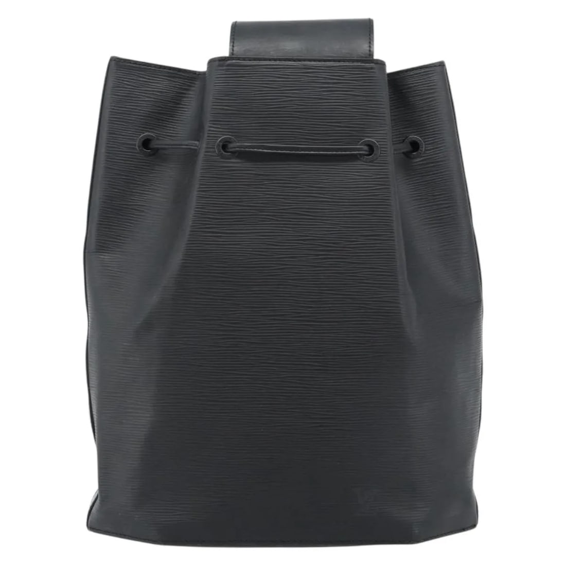 Louis Vuitton Epi Leather Drawstring Backpack: Louis Vuitton Epi Leather Drawstring Backpack This Louis Vuitton Sac a Dos Drawstring Backpack is crafted from black Epi leather and designed for unisex use. The bag features a drawstring closure and 