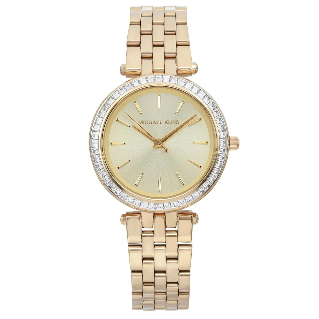 Michael Kors Darci Gold-Tone Quartz Watch Champagne Dial MK3365: Michael Kors Darci Gold-Tone Quartz Watch Champagne Dial MK3365 Elevate your style with the Michael Kors Darci Quartz Watch, a sophisticated timepiece ideal for dress and formal occasions. This watch 