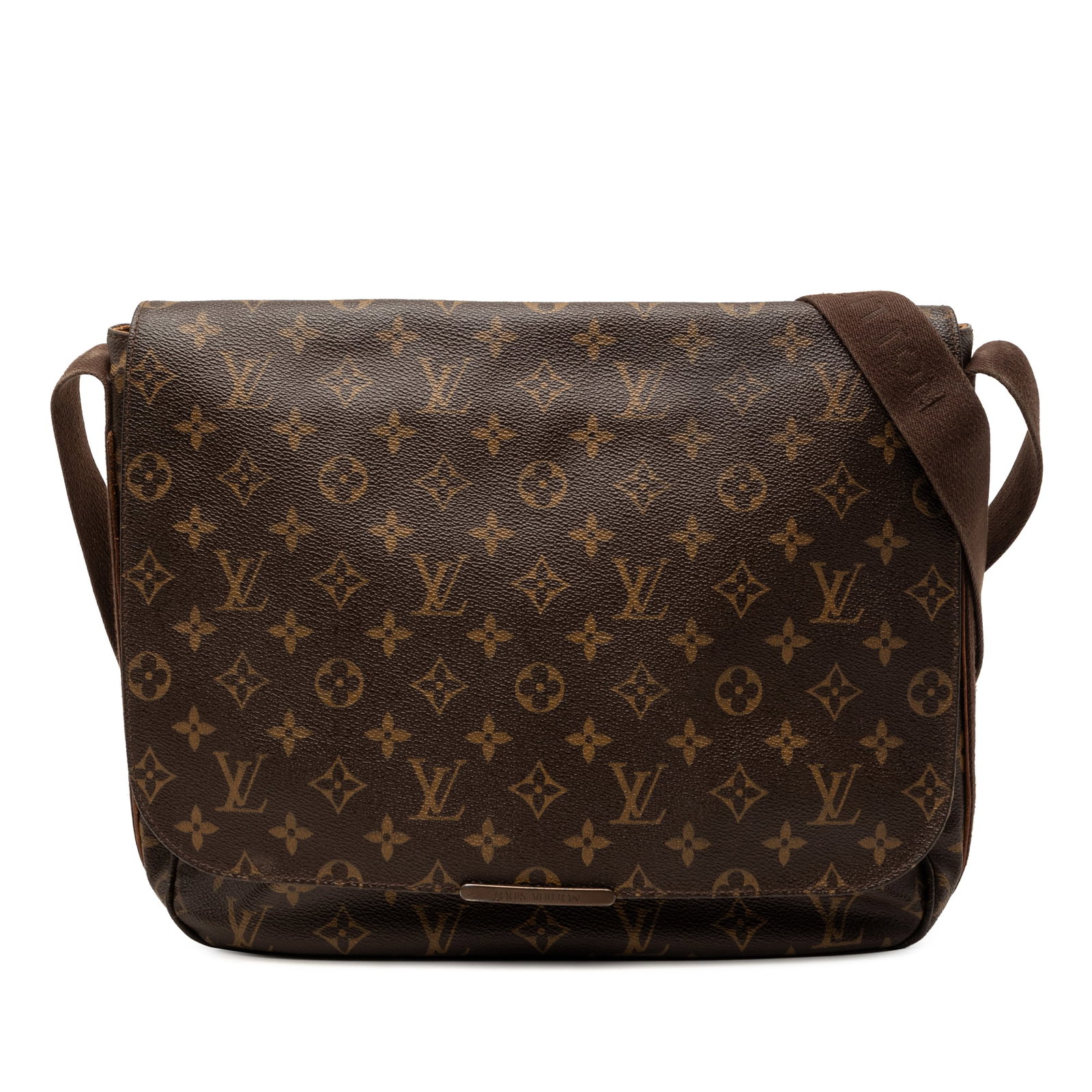 Louis Vuitton Beaubourg MM Monogram Canvas Messenger Bag Brown: Louis Vuitton Beaubourg MM Monogram Canvas Messenger Bag Brown This Louis Vuitton Monogram Beaubourg Messenger MM features a brown monogram canvas body with an adjustable flat strap, a front flap with