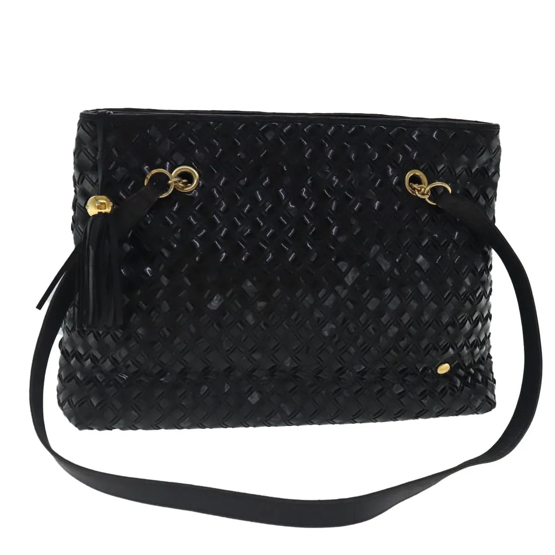 Bally Vintage Shoulder Bag Black Patent Leather Switzerland: Bally Vintage Shoulder Bag Black Patent Leather Switzerland This Bally vintage shoulder bag is crafted from black patent leather and features a classic design. The bag is designed for women and was ma