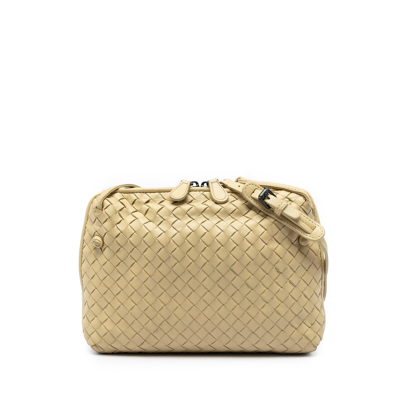 Bottega Veneta Nodini Yellow Leather Crossbody Bag (1 of 6)