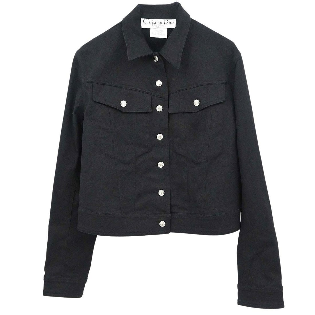 Womens Black Mid Length Jacket Christian Dior FR 36 (1 of 15)