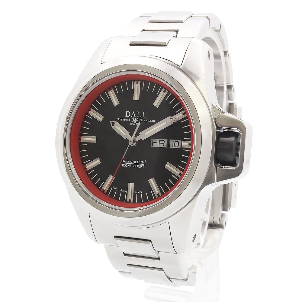 Ball Watch DEVGRU Automatic Stainless Steel Wristwatch NM3200C: Ball Watch DEVGRU Automatic Stainless Steel Wristwatch NM3200C The Ball Watch Engineer Hydrocarbon Debguru NM3200C is a men's automatic wristwatch crafted from stainless steel, featuring a silver case