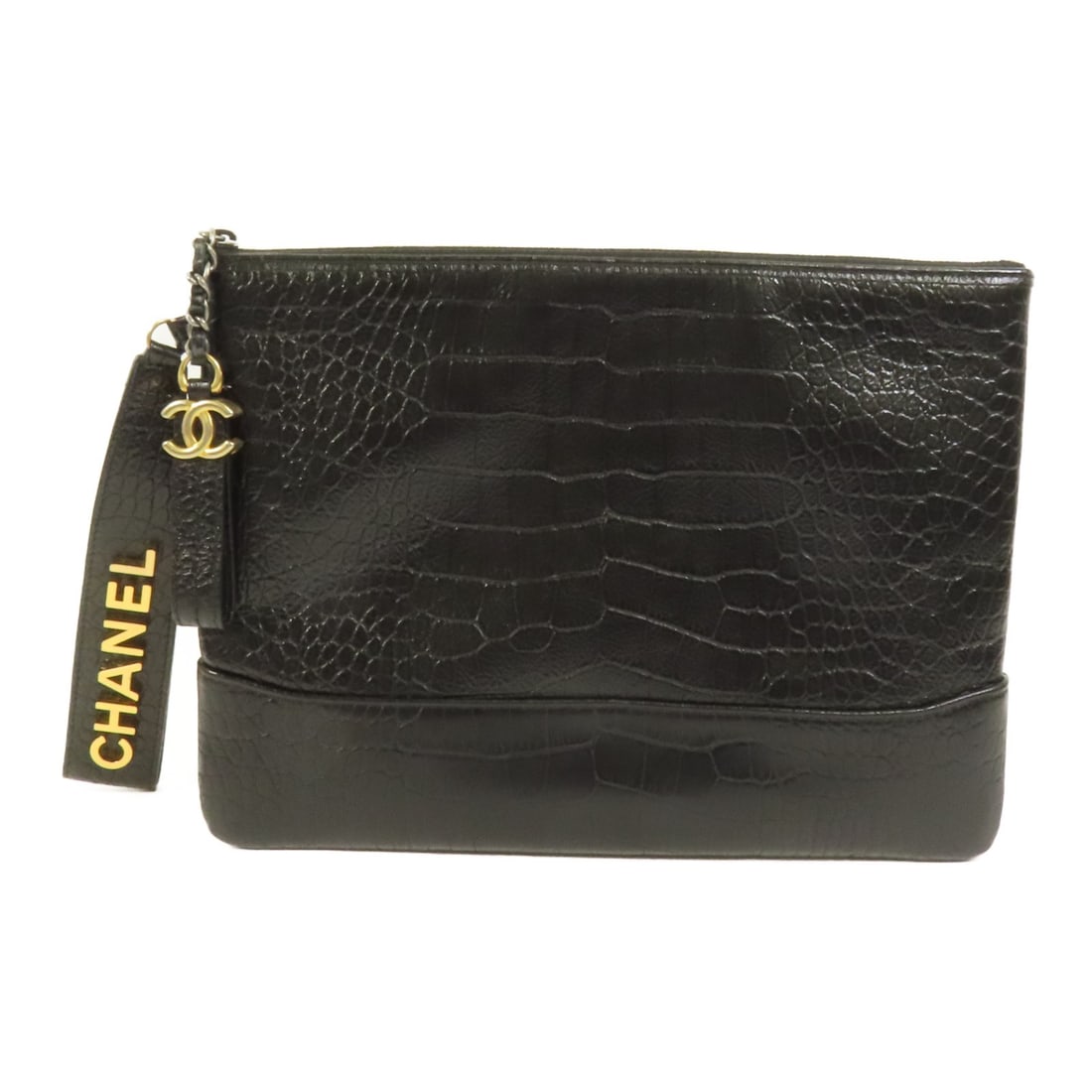 CHANEL A84287 CC calfskin clutch pouch black (1 of 13)