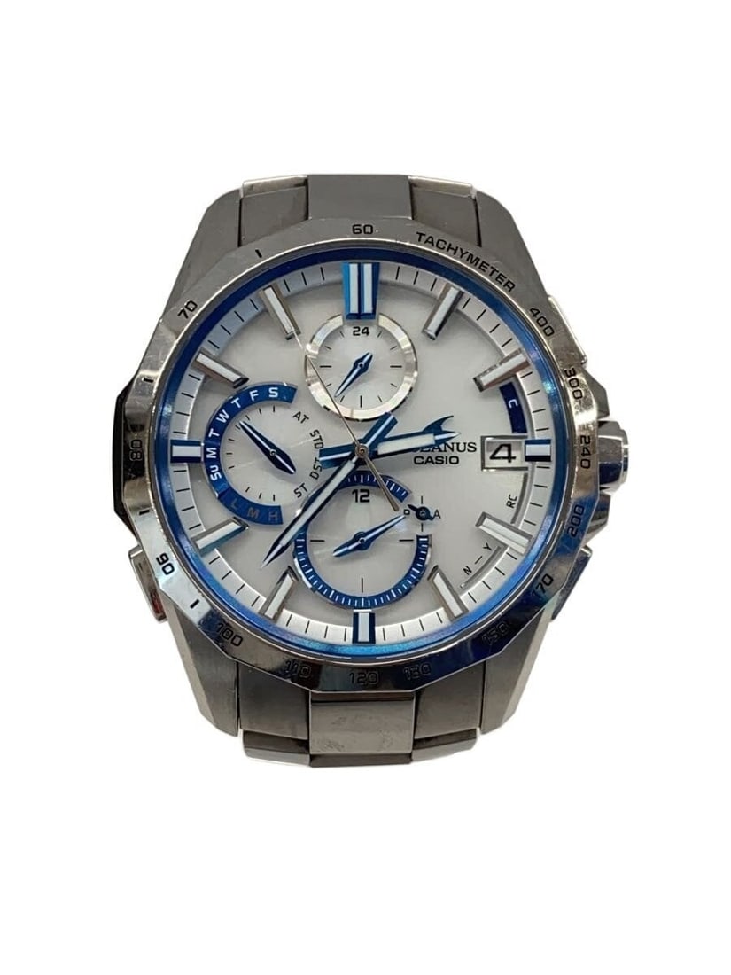 Casio Oceanus OCW-S4000F-7AJF Men's Wristwatch: Casio Oceanus OCW-S4000F-7AJF Men's Wristwatch This Casio Oceanus OCW-S4000F-7AJF men's wristwatch is crafted in Japan and designed for durability and style. It features a sturdy case and band, with s