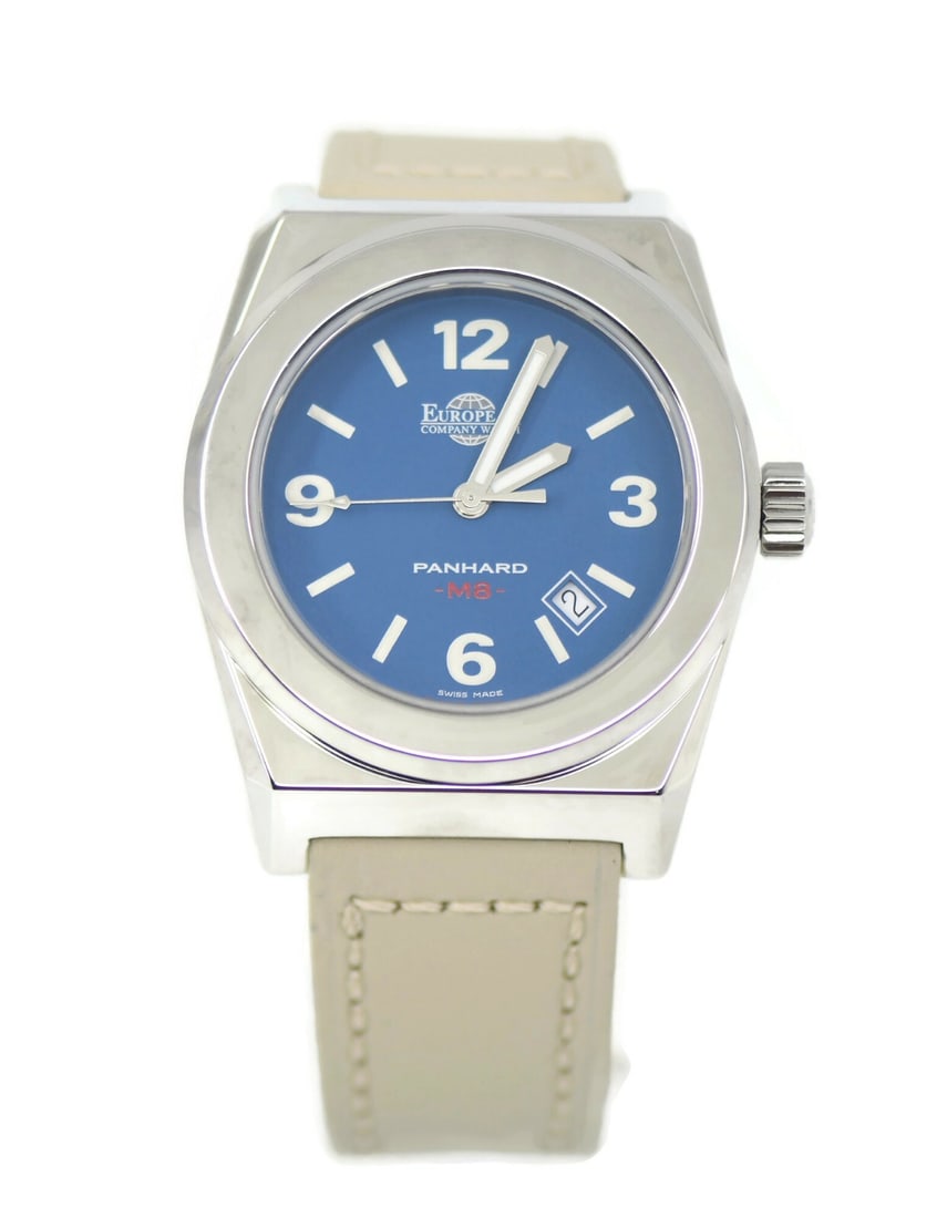 European Company Watch Panhard PM8 Stainless Steel 41mm Leather Band (1 of 5)