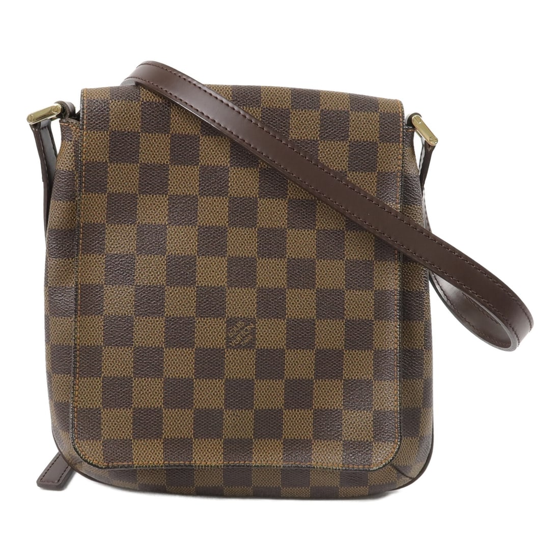 Louis Vuitton Musette Salsa N51300 Damier Ebene Crossbody Bag: Louis Vuitton Musette Salsa N51300 Damier Ebene Crossbody Bag Louis Vuitton Musette Salsa Long crossbody shoulder bag, model N51300, in Damier Ebene. It is finished in Ebene and brown tones with Damie