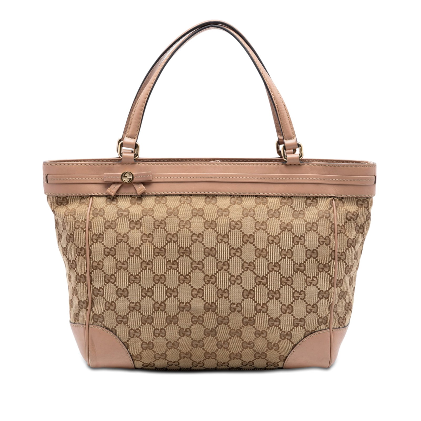 Gucci Mayfair GG Canvas Tote Bag Beige Leather Trim: Gucci Mayfair GG Canvas Tote Bag Beige Leather Trim Gucci GG Canvas Mayfair tote in beige with a canvas body and leather trim. This tote features flat leather straps, an open top with a magnetic snap 